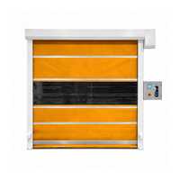 Porte rapide enroulable en PVC 4000x4000mm, automatique à boucle au sol, haute vitesse, pour entrepôt logistique, sur mesure, fabricant