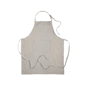 Delantal de Cocina Unisex Reutilizable, Ecológico, de Algodón Reciclado, Resistente, Personalizable, con Rayas Finas, Lavable, con Bolsillo - Product Image 2