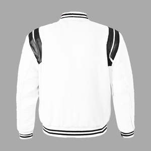 Veste d'université baseball vintage en polyester personnalisée OEM Vestes coupe-vent pour jeunes avec logo personnalisé pour hommes - Product Image 3