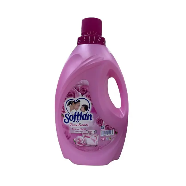 Premium Quality Malaysia Softlan Anti Wrinkles Floral Fantasy (Pink) Fabric Softener 3L Providing Smooth And Aroma Smells