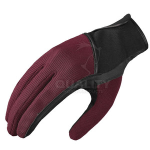 Guantes de montar a caballo de cuero PU para hombres y mujeres Guantes de montar a caballo Agarre fuerte y soporte de logotipo personalizado - Product Image 3