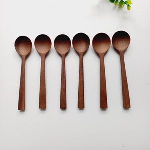 ด้ามจับยาวเป็นมิตรกับสิ่งแวดล้อมโต๊ะในครัวช้อนชาผสมกาแฟสำหรับทานซุปช้อนไม้ขนาดเล็ก - Product Image 1