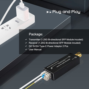 E-LINK Mini <span class=keywords><strong>HD</strong></span>-<span class=keywords><strong>SDI</strong></span> nhôm sợi Extender truyền lên đến 80km - Product Image 4