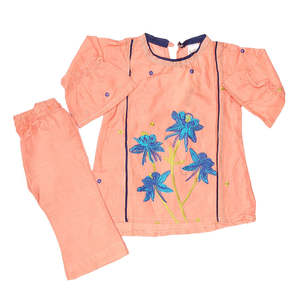 Traje de 2 piezas para niñas recién nacidas - Melocotón - Product Image 4