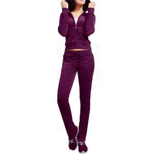 Nouvel ensemble de survêtement décontracté en velours pour femme, style 2025, deux pièces, sweat à capuche doux et pantalon de jogging - Product Image 1