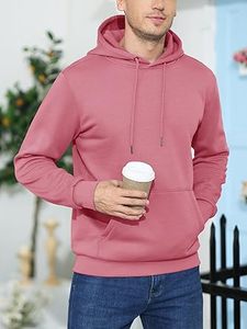 Sudadera Casual de Invierno para Hombre, Color Sólido, 100% Algodón, Felpa, Corte Regular, Secado Rápido y Transpirable, Bolsillo de Alta Calidad - Product Image 2