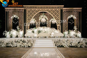 Panneaux de Mandap et de réception haut de gamme, style palais, tendance, finition miroir indienne, pour décoration de scène de mariage - Product Image 3