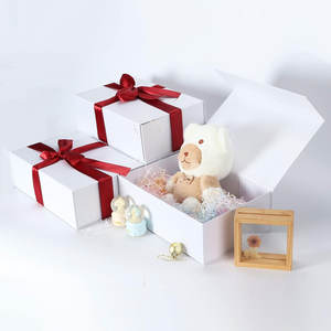 Cajas de regalo de 12x8x4 pulgadas con tapas de cierre magnético, caja magnética blanca para boda, propuesta de dama de honor para padrinos de boda, cumpleaños - Product Image 5