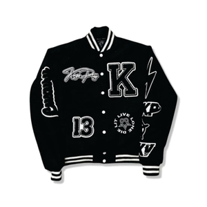 Chaqueta Universitaria de Hombre con Letras y Lana, Estilo Béisbol, Hecha en Pakistán - Product Image 2