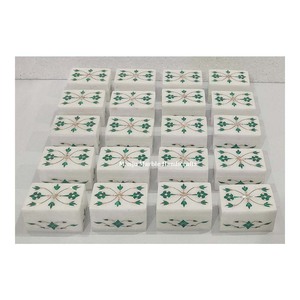 Low Priced Luxury <b>Small</b> Marble Jewelry <b>Boxes</b> Green Malachite Inlay <b>Boxes</b> for Home Decor and <b>Gift</b> Wrapping 7.5 X 5 cm Stone Craft - Product Image 2