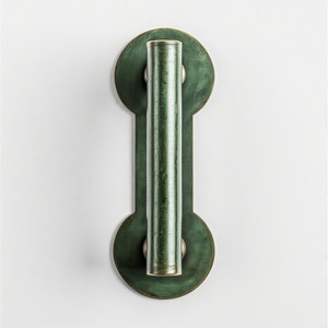 VelvetLatch Manija moderna de lujo Vintage Latón macizo Manija de puerta antigua con elegante grabado floral para decoración clásica del hogar - Product Image 5