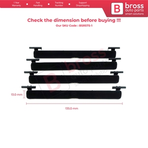 BSR575-1 Juego de 4 Cubiertas Decorativas para Portaequipajes de Techo, 135 mm x 13 mm, para Serie 5 F10 F11 51137274739 - Product Image 6