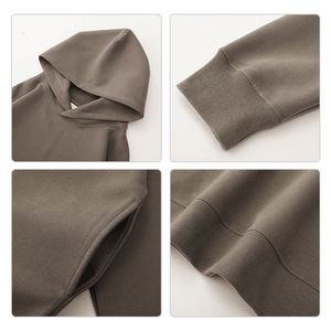 Sweat à capuche personnalisé avec broderie et impression en relief pour hommes, en tissu French Terry, coupe ample, sweats à capuche et sweat-shirts pour hommes - Product Image 4