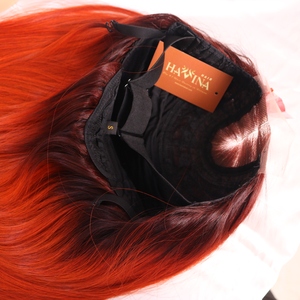 Cho phụ nữ da đen màu đỏ tươi tùy chỉnh kích thước tóc giả tóc con người HD cho ren phía trước tóc giả dài chiều dài kích thước - Product Image 6