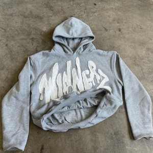 Couper et coudre pull à capuche couleur bloc conception coton mélangé matériel ODM approvisionnement hommes détresse broderie à capuche - Product Image 2