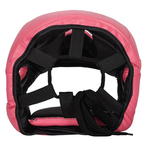 Casque de boxe unisexe en cuir PU rose, protection intégrale du visage, fermeture réglable auto-agrippante, pour adulte - Grande Vente - Product Image 5