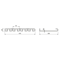 Mueble de Vidrio Emuca de 4 Niveles, 280 mm de Longitud, Acero Cromado, Modelo Español 8937811, Equipo de Servicio para Restaurantes y Hoteles