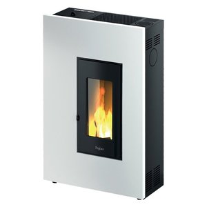 Poêle à granulés MADISON 5 Slim Blanc 4 étoiles 5,2 kW Classe A+ 7020033 - Product Image 1
