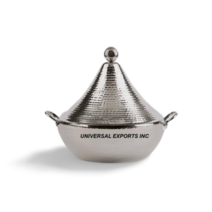 Mármol acabado Metal Hotpot diseño creativo hecho a mano cazuela clásico elegante al por mayor elegante nuevo calentador de alimentos de Metal - Product Image 4