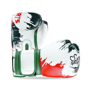 ถุงมือชกมวยหนังวัวแท้พิมพ์ลายโลโก้ OEM - Product Image 2