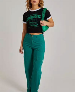 เสื้อผู้หญิงคุณภาพสูง พิมพ์โลโก้ตามสั่ง แฟชั่นลายนูน แห้งเร็ว เป็นมิตรกับสิ่งแวดล้อม น้ำหนัก 200 กรัม ผ้าฝ้าย 100% คอกลม พรีเมียม ติดซิปและกระดุม - Product Image 4