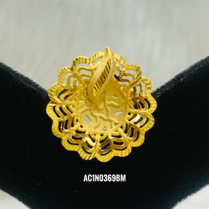 Hermoso nuevo diseño de alta calidad, conjunto de collares cortos con pendientes y anillos, joyería de un gramo chapada en oro de 18 quilates para mujer - Product Image 3