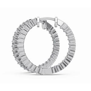 Aros de Diamantes Circulares de Radiance, Oro de 9 KT, 14 KT, 18 KT, Corte Redondo, Joyería Cultivada en Laboratorio, Proveedor Mayorista OEM B2B - Product Image 2