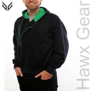 เสื้อฮู้ดแฟชั่นเข้ารูปสำหรับผู้ชายดีไซน์ใหม่ล่าสุดมีลายภายในเป็นเส้นสีทึบเทคนิคการย้อมสีต่างกัน - Product Image 4