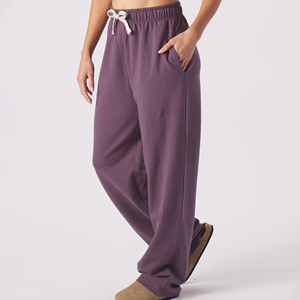 ¡Novedad de 2025! Pantalones informales para mujer, logotipo personalizado de alta calidad, estilo Hip Hop, forro polar de invierno, transpirable, respetuoso con el medio ambiente con cordón - Product Image 2