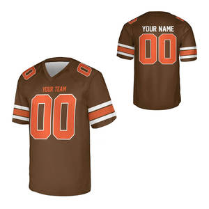 เสื้อฟุตบอลสำหรับผู้ใหญ่เสื้อกีฬาครึ่งแขนเสื้ออเมริกันผลิตจากปากีสถาน - Product Image 3