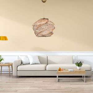 Beige Ruche Lustre Pendentif Lumière Moderne Pendentif Luminaires Lustre Industriel Art Déco Pendentif En Or - Product Image 2