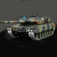 2026 HengLong Amélioré 3889-1 Pro 1:16 Char militaire RC allemand Leopard 2A6 avec tir de billes BB et télécommande infrarouge I/R