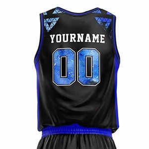 Maillot de basket-ball personnalisé de haute qualité pour adultes, respirant, séchage rapide, en sergé 100 % polyester, sans manches, uniforme d'équipe personnalisé pour l'été - Product Image 5