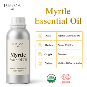 Aceite Esencial de Mirtol Orgánico a Granel, Myrtus Communis, Ecocert, Marruecos, Venta al por Mayor, Calmante Respiratorio, Grado Cosmético - Product Image 2