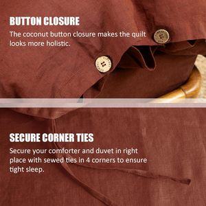 Hot Selling Boho Style 3-Piece Full Size Duvet Cover <b>Set</b> Soft Cotton <b>Comforter</b> Natural Color for Weddings Home Solid Hospital - Product Image 5