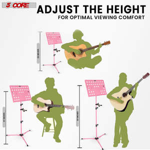 Soporte de Música de 5 Niveles Ajustable, Soporte de Escritorio para Libros, Portátil, Metálico, Plegable - Product Image 2