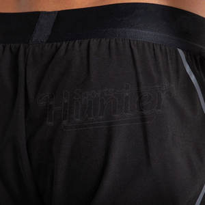 ขายส่งบุรุษสีดําโลโก้ที่กําหนดเองวิ่งกางเกงขาสั้นผู้ชายที่กําหนดเองโพลีเอสเตอร์กางเกงขาสั้นการฝึกอบรมออกกําลังกายวิ่งยิมกีฬา - Product Image 4