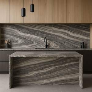 Marbre brun Everest Pierre naturelle de grande taille Carrelage mural pour villa et hôtel Marbre poli - Product Image 1