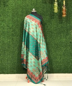 Abaya kaftan style arabe avec robe brodée ouverte en satin perlé Dupattas pour la fête du Ramadan et le mariage - Product Image 3