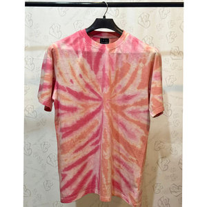 Custom Factory 100% Polyester Loose Without <b>Pockets</b> Hip Hop Tie Dye Short Sleeve Collar <b>Men's</b> Button up Work <b>Shirts</b> - Product Image 1