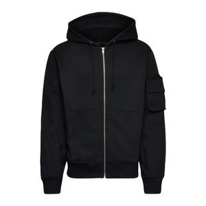 Nueva llegada Sudadera con capucha con cremallera para hombre Color sólido Colores personalizados tamaño y logotipo Transpirable nueva moda Hombres elegante Sudadera con capucha con cremallera - Product Image 2