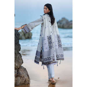 Conjunto de Traje Jacquard de 3 Piezas para Mujer con Dupatta MJ-62003 - Product Image 5
