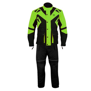 Traje de Motocicleta de Dos Piezas de Cordura Impermeable y Cortavientos Hecho a Medida para Hombre de Alta Calidad - Ropa Deportiva de Diseño Personalizado Hecha en Pakistán - Product Image 1