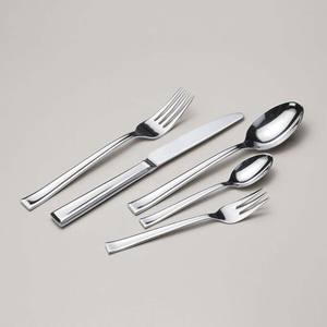 Argenterie Mariage Couverts Plaqué Argent Avec Doublure Design Poignée en acier inoxydable Cuillère couteau fourchette Couverts Set - Product Image 5