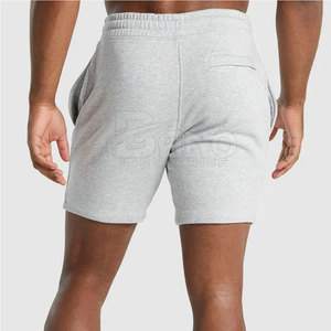 Pantalones cortos de gimnasio de estilo callejero para hombre más vendidos, pantalones cortos de entrenamiento activo de nuevo diseño con patrón sólido - Product Image 2
