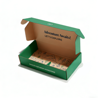 Carpeta de Embalaje de Cartón Kraft Verde de Alta Gama con Logotipo Personalizado, con Grabado en Relieve, para Almacenamiento de Regalos y Gafas de Sol, Venta al Por Mayor
