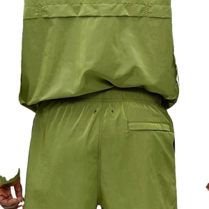 2026 hommes 2 pièces Nylon coupe-vent court ensemble pour hommes respirant coupe décontractée coupe-vent ensemble été Nylon court ensemble - Product Image 4