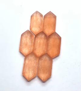 Cuentas de piedras preciosas sueltas de corte hexagonal de cuarzo melocotón Natural para suministros de joyería piedra de cuarzo de 6-15mm de venta al por mayor india a granel - Product Image 5