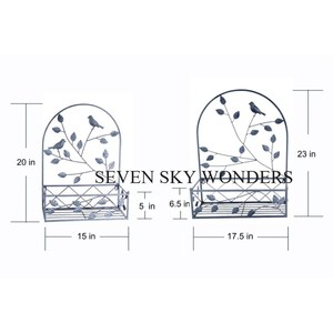 Meilleure vente de jardinière en métal tenture murale décor seau avec support mural argenté jardinière en métal pot de jardin à prix réduit - Product Image 2