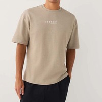 Camisetas de algodón jersey de alta calidad Perfect Industry para hombre, diseño de logotipo personalizado, impresión, camisetas lisas de punto extragrandes.